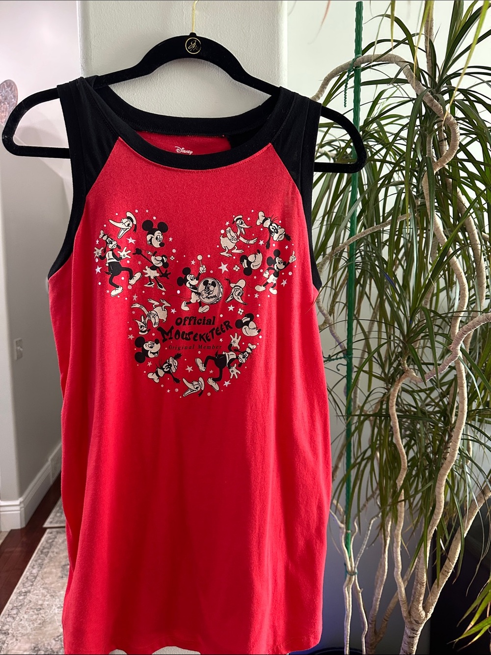 torrid Red and Black Disney Mickey Heart Tank